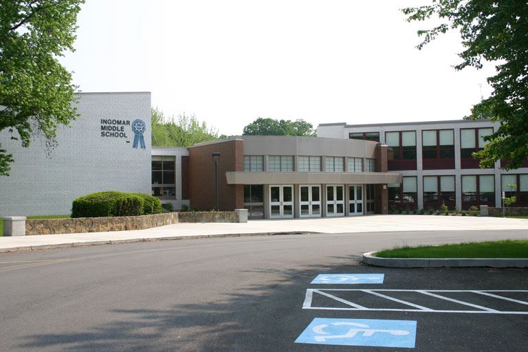 Ingomar Middle School parking lot view
