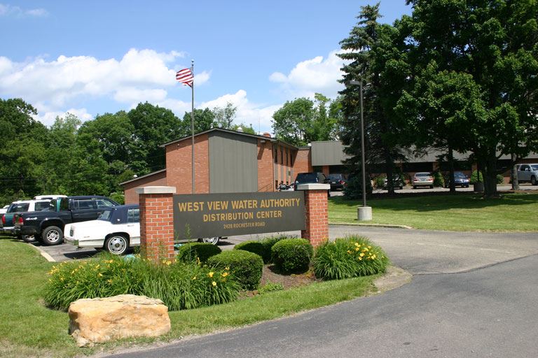 West view water authority distribution center sign